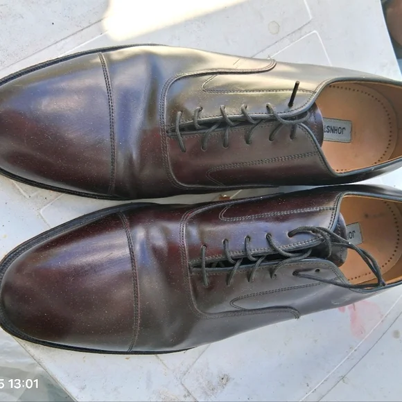 Johnston & Murphy Size 12m Oxblood Leather Cap Toe Dress Shoes Johnston & Murphy Men main image 3